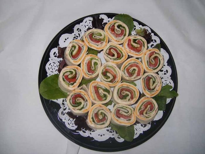 Lavash Roll mit koreanischen Karotten