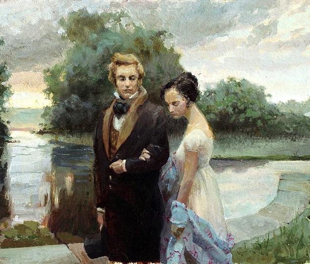 Bild des Autors im Roman von Puschkin evgeny onegin