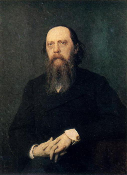 Porträt von Saltykov-Shchedrin von I.N. Kramskoy