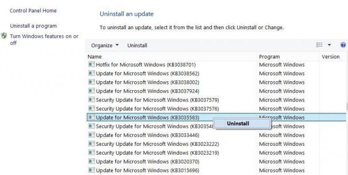 wie Windows Update abgebrochen wird