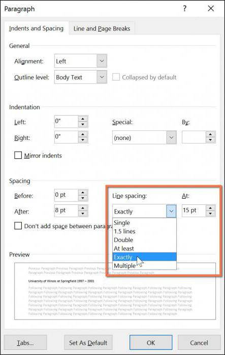 Zeilenabstand in Word erstellen