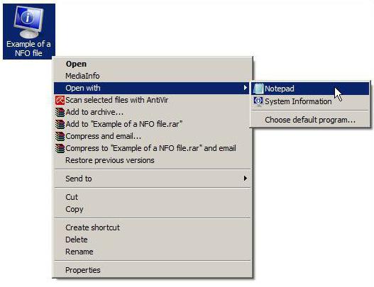 NFO-Datei: Am einfachsten zu öffnen?
