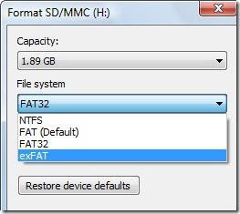 Neues Dateisystem für exFAT Flash-Laufwerke - was ist das?