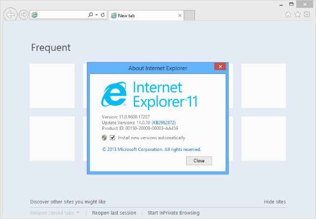 Details zum Ändern der Startseite im Internet Explorer