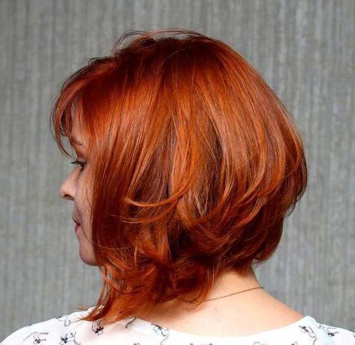 braune rote Haarfarbe