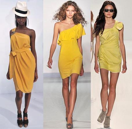 Welche Farbe verbindet sich mit Gelb in Kleidung?
