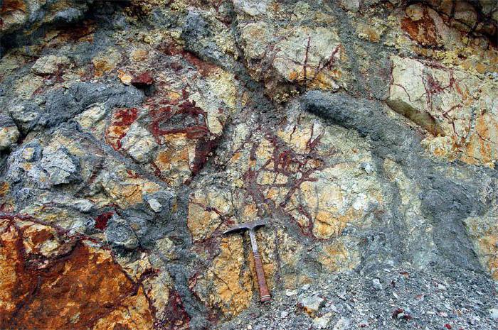 Ablagerungen von polymetallischen Erzen