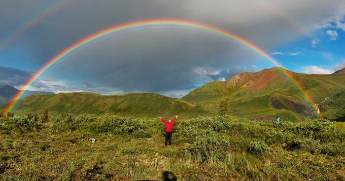 wie viele Farben im Regenbogen