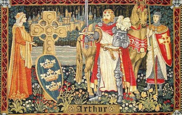 Arthur Pendragon ist der oberste König der Briten. Geschichte von Großbritannien