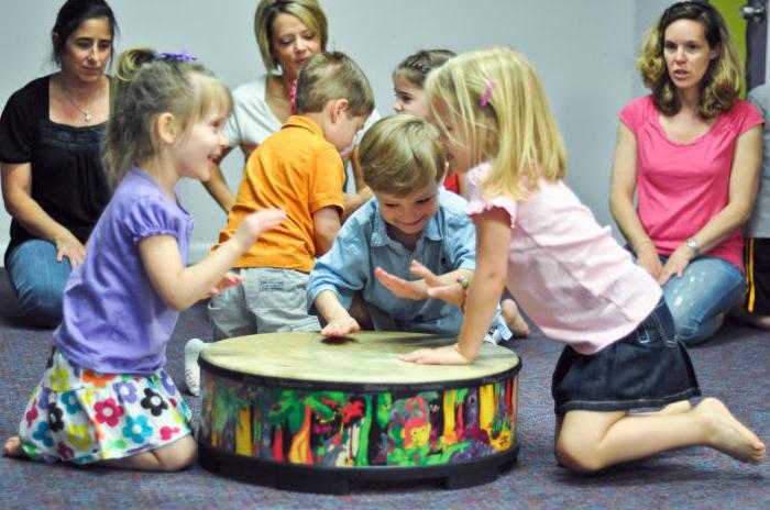 Körperkultur in der jüngeren Gruppe des Kindergartens