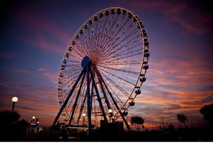 Riesenrad in St. Petersburg: die höchste Attraktion in der Stadt