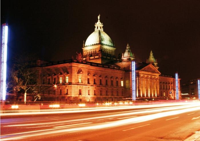 Leipzig (Deutschland) - das Geschäftszentrum des Landes