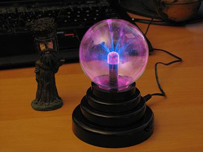 Lampe "Plasma Ball" - Zweck und Prinzip der Operation