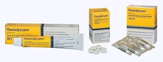 Die Droge "Pimafucin" (Tabletten). Anweisungen